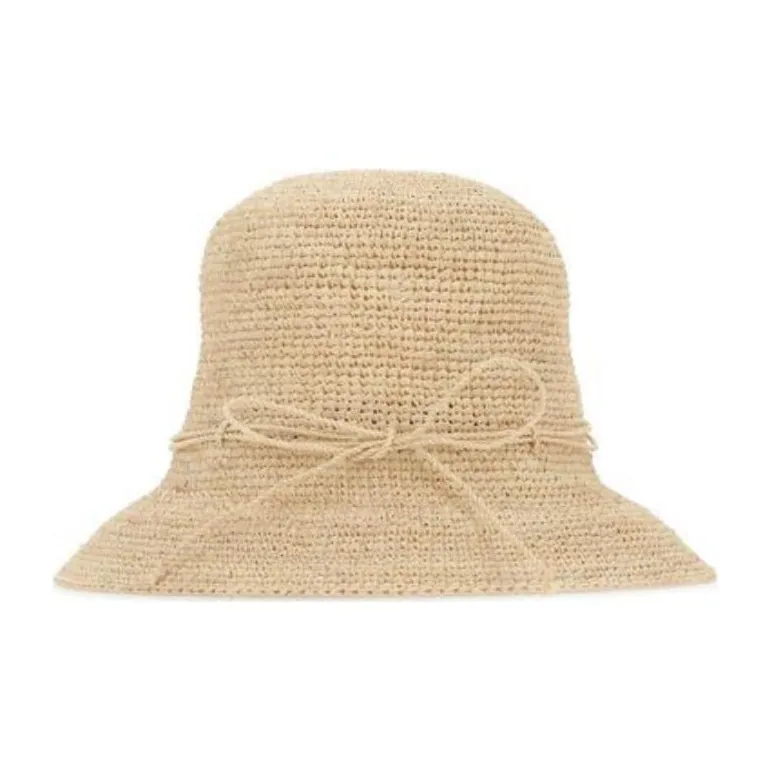 HELEN KAMINSKI Raffia Bucket Hats Women's Beige-0