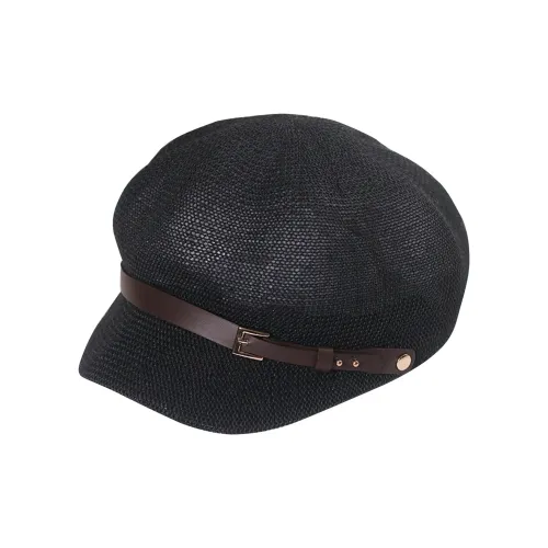 Lanza Beret Travel Sun Hat With Sun Protection Baseball Style Octagonal Cap Straw Hat Women's Trend Unisex