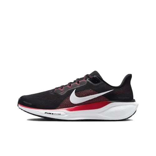 Nike Pegasus 41 Running Shoes Men Low-Top Black/Fire Red/White