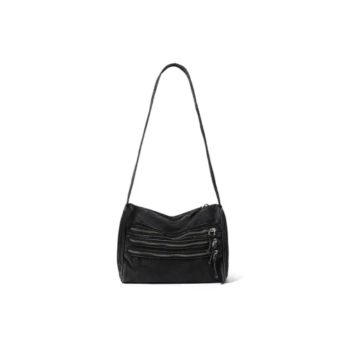MASTER CANVAS Fabric Shoulder Bag Regular Unisex Black
