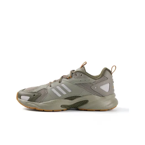 Adidas Running Shoes Unisex Low-Top Pebble Silver Gray/Spot Gray/Layered Olive Green