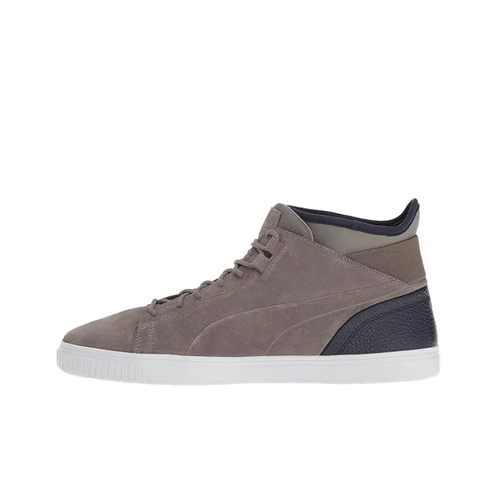 PUMA Play B&C Anti Slip Wear Resistant Low Top Skateboard Shoes Men's Gray-0