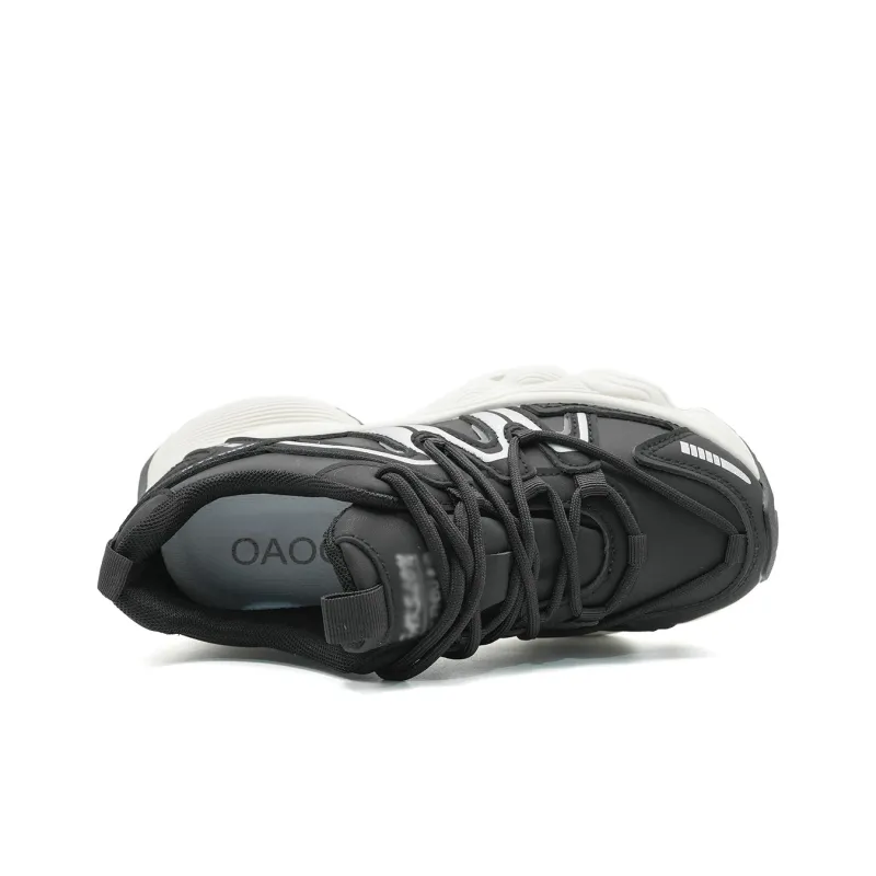OAOQ Wear-Resistant Low-Top Chunky Sneakers Women's-16