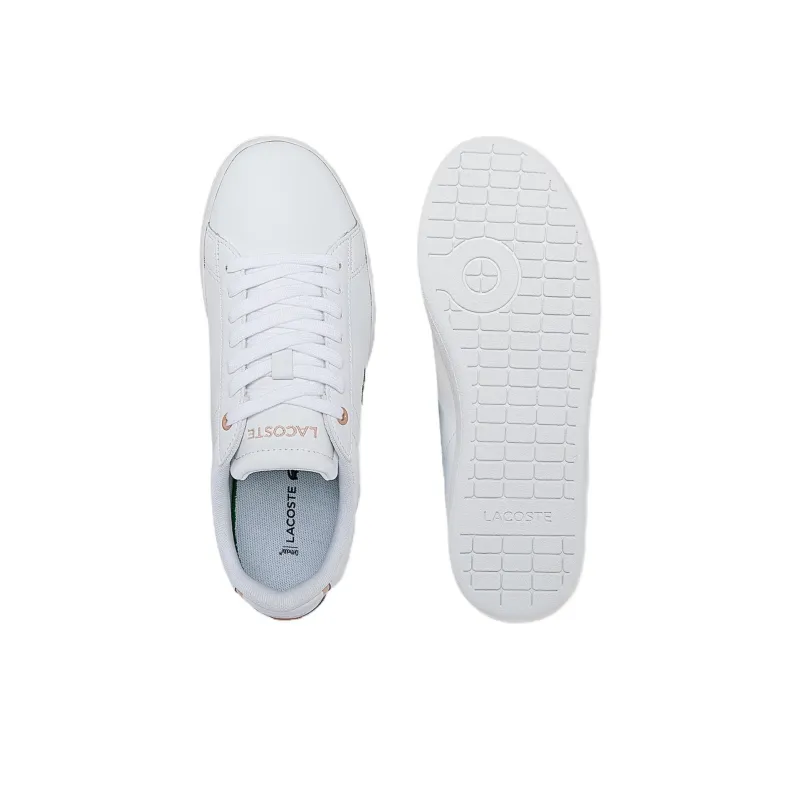 LACOSTE Graduate Pro Low-Top Skateboard Shoes Women's White Pink-4