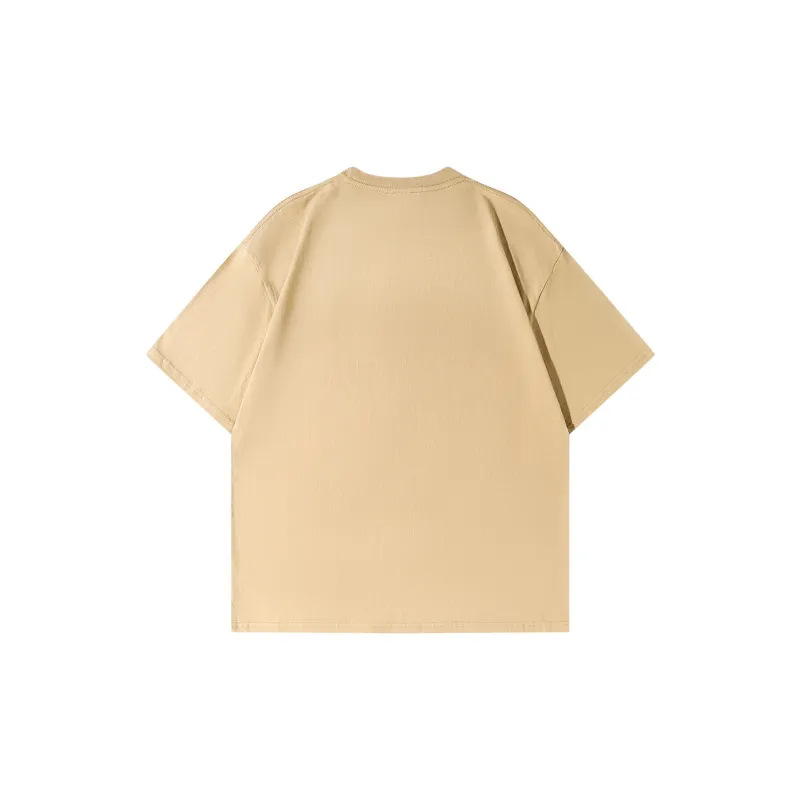 D&W T Shirts Unisex Khaki-1