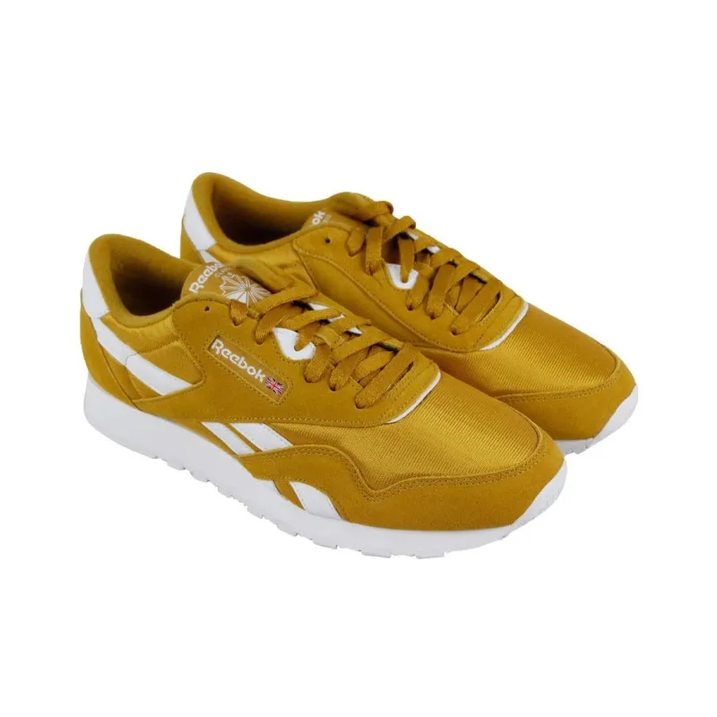 Reebok Classic Nylon Casual Shoes Men Low-Top Yellow-2