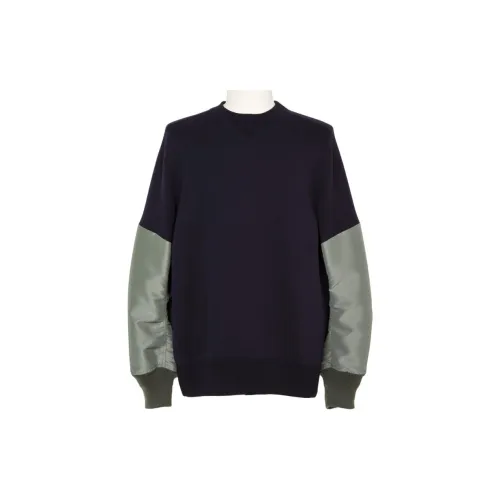 Sacai Sweatshirts Unisex Marine Blue