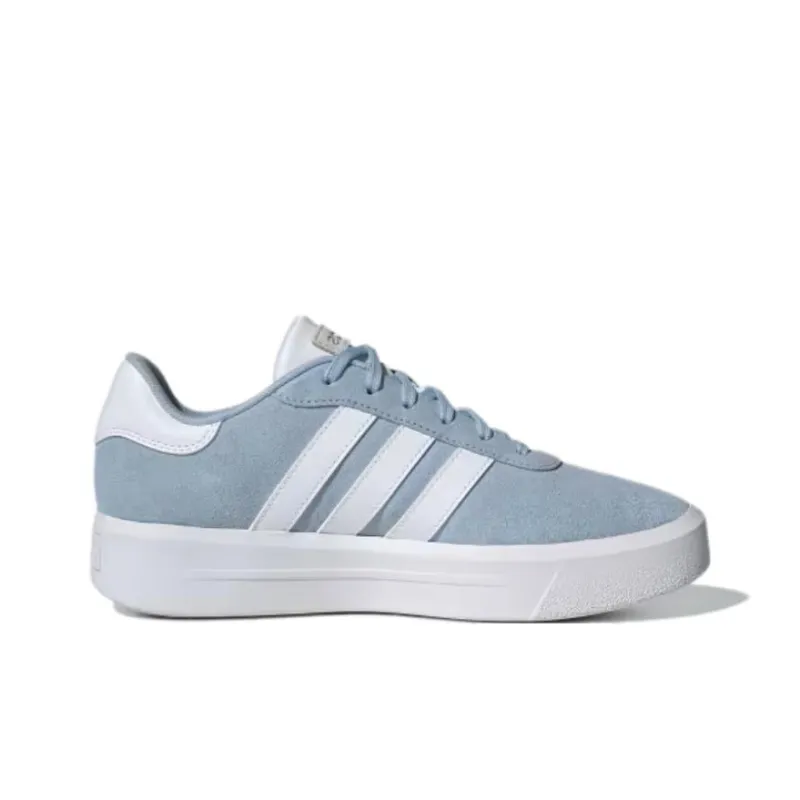 Adidas Court Cushioning, Wear Resistant Low Top Skateboard Shoes Women's Blue White-1