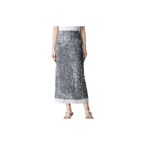 PKHP Casual Long Skirts Women's Silver