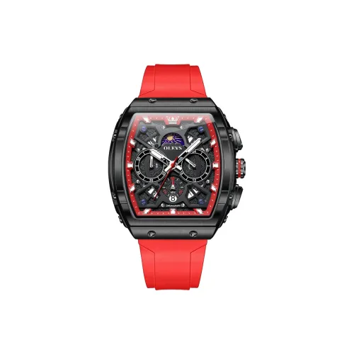OLEVS Play The Cool Series Quartz Movement Watch Men's Watches Black Dial