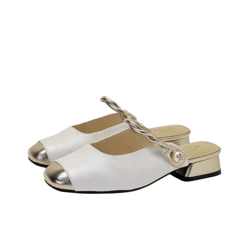 Satchi Slip-Resistant Wrap-toe Slippers Women's Ecru-1
