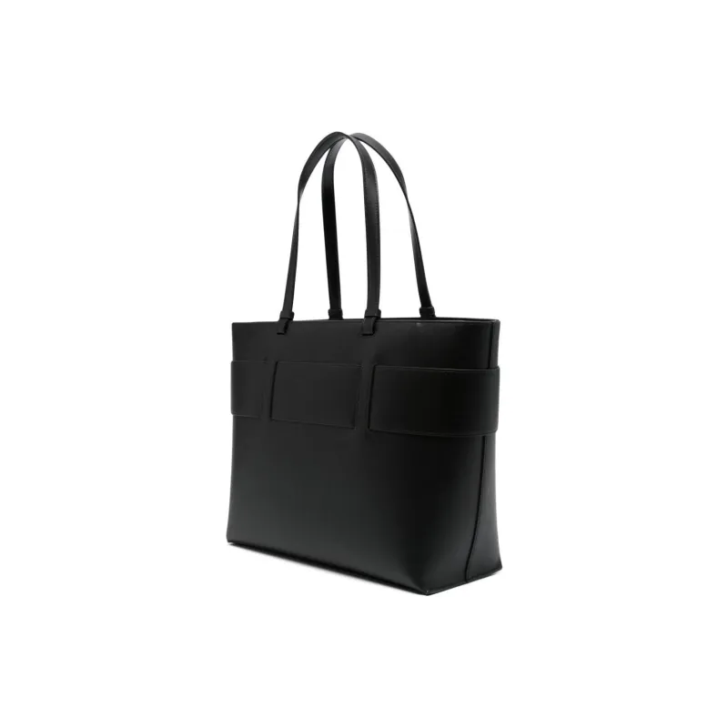 ARMANI EXCHANGEAE Polyurethane Tote Bag, Shopping Bag, Shoulder Bag, Handbag Women's Black-1