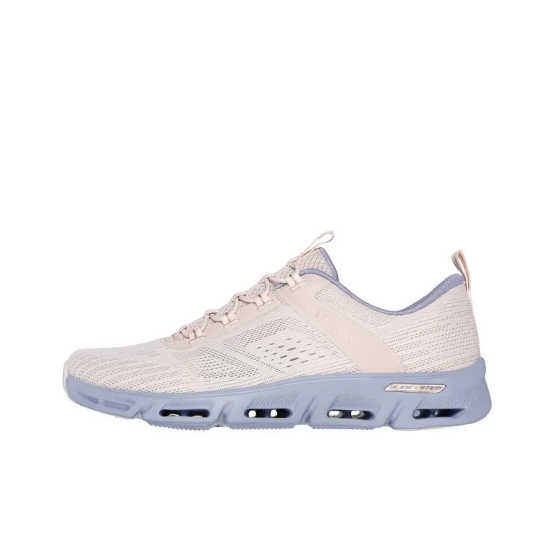 Skechers Cushioned Slip Resistant Low Top Shoes Women's Pink Purple-0
