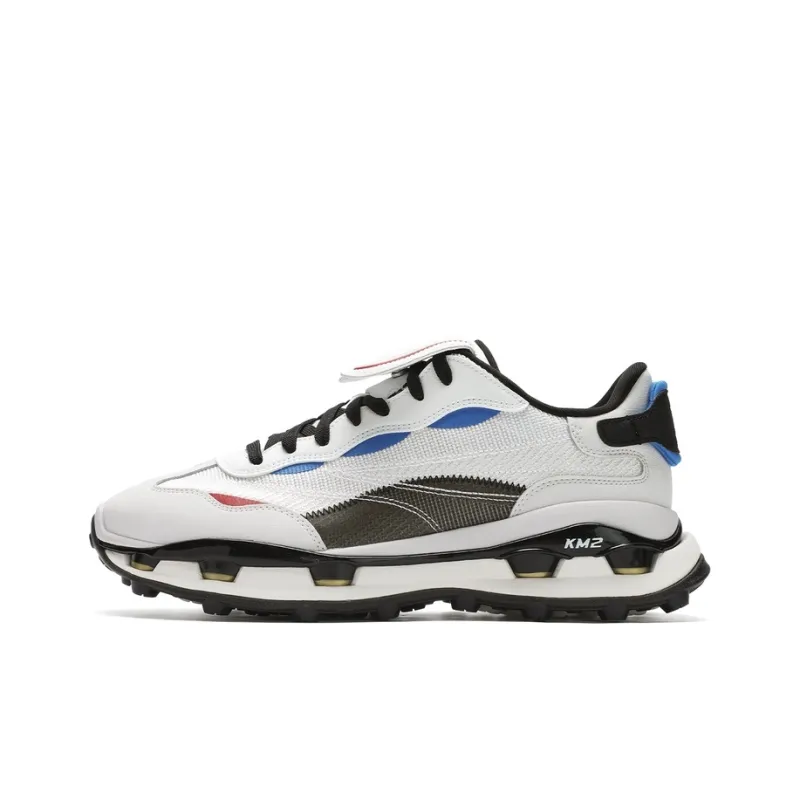 FILA KM2 Low Top Casual Shoes Men's White Gray-0