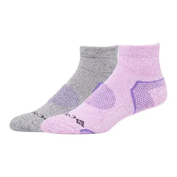Columbia Women's Balance Point Quarter Socks - 2pk Ankle Socks Women's 2 Pack Multicolor