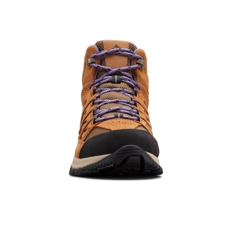 Columbia Crestwood Wear-resistant And Waterproof Mid-Top Hiking Shoes Women's Brown-3