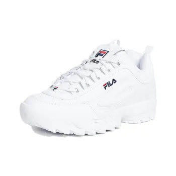 FILA Disruptor SE Cushioned Slip-Resistant Breathable Low-Top Chunky Sneakers Men's White