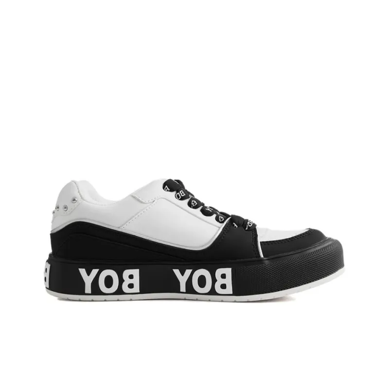 Boy London Low Top Skateboard Shoes Unisex White-1