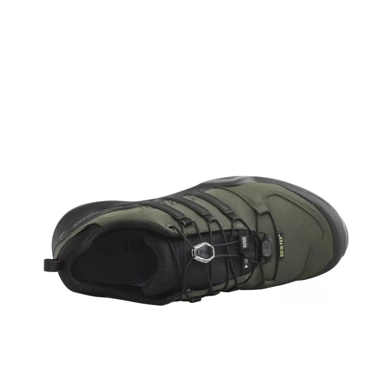 Adidas Terrex Swift R2 Gt Anti-Slip Wear-Resistant Low-Top Hiking Shoes Men's Black Green-2