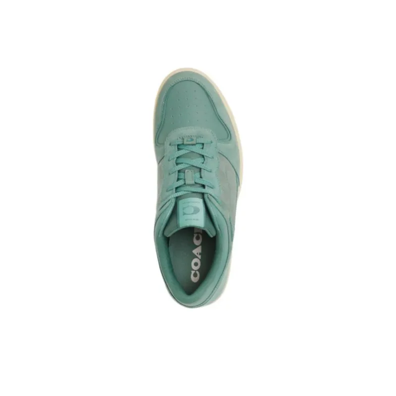 COACH C201 Low Top Skateboard Shoes Men's Green-3