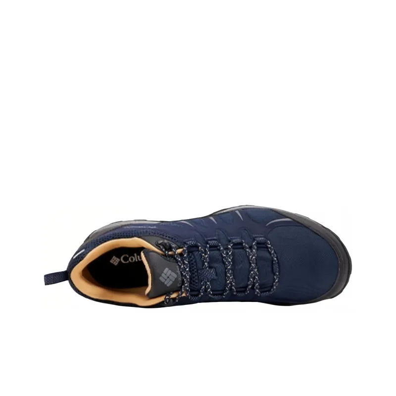 Columbia Cushioned Slip Resistant Low Top Trekking Shoes Men's Navy Blue-1