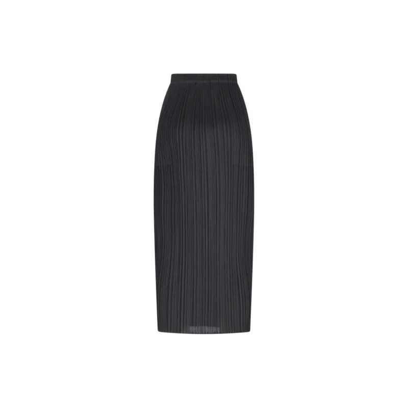 PLEATS PLEASE ISSEY MIYAKE Casual Long Skirts Women's Black-1