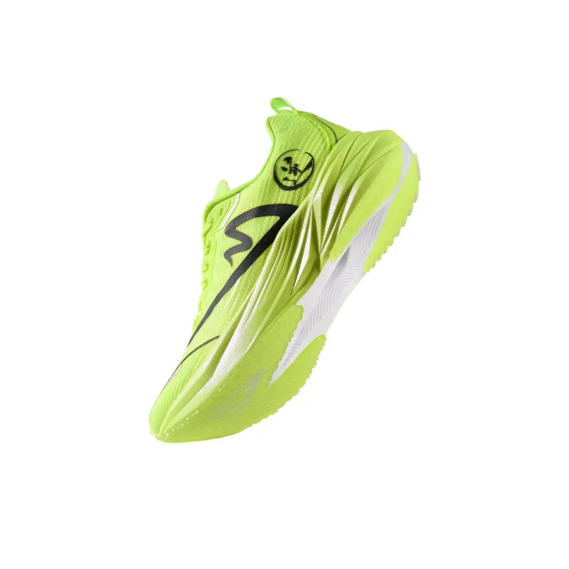 Sonic Cat Cushioned Slip Resistant Abrasion Resistant Low Top Carbon Plate Training Running Shoes Unisex Neon Green-3