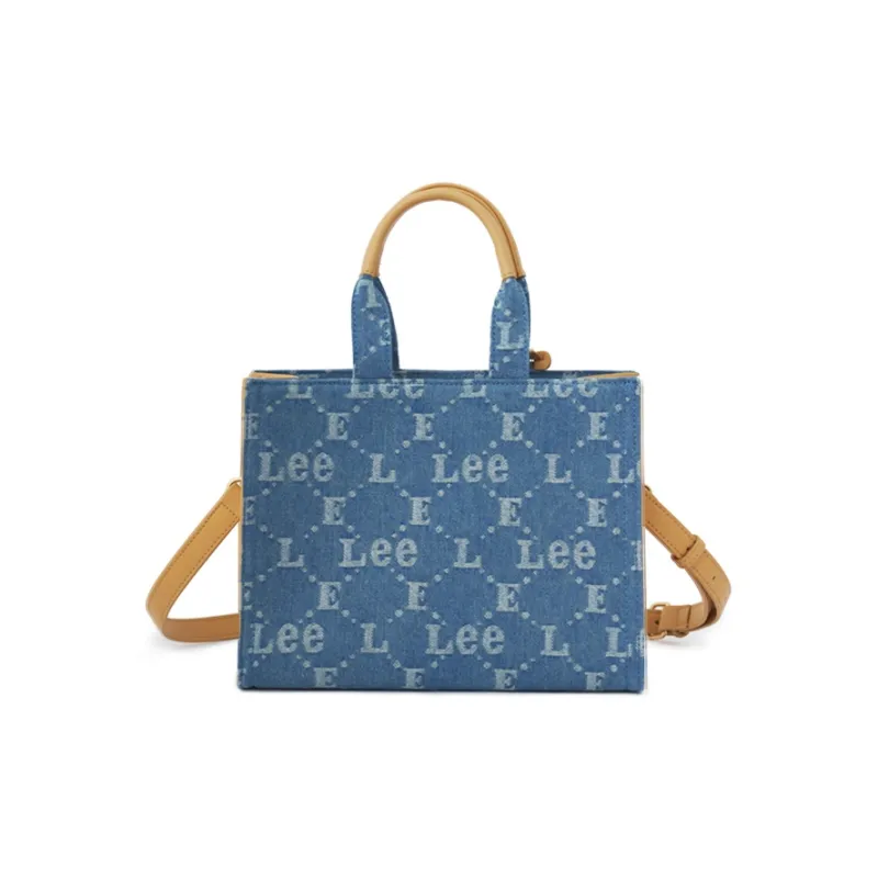Lee Fabric Tote Bag, Crossbody Bag, Shoulder Bag, Handbag Small Size Women's Denim Blue-1