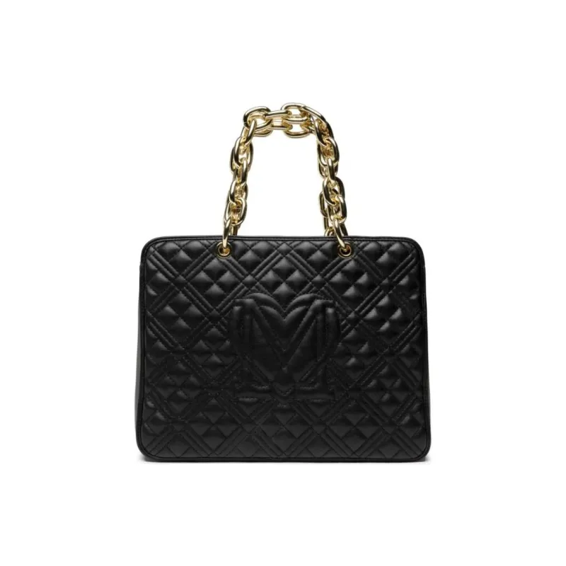 LOVE MOSCHINO Eco Leather Handbag, Shoulder Bag Women's Black-2