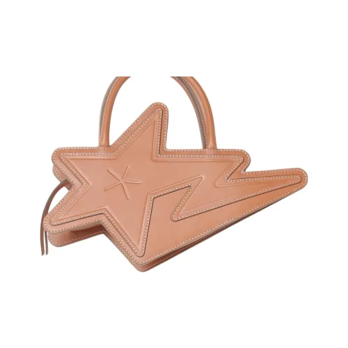 A BATHING APE Cow Leather Handbag Women's Brown