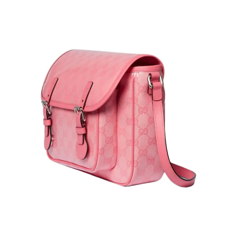 GUCCI Crystal Canvas Shoulder Bag Crossbody Bag Kids' Pink-1