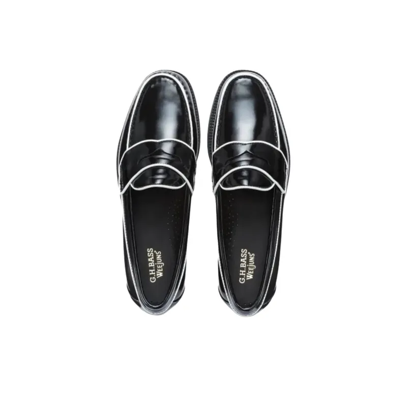 G.H. Bass & Co. Logan Piping Easy Weejuns Loafers Men's Black-3