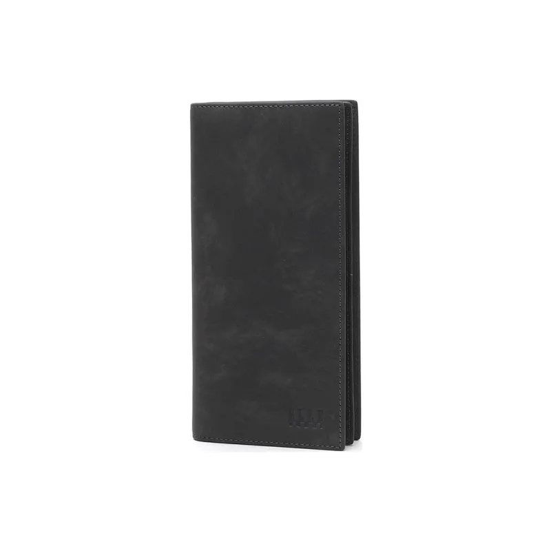 ELLE HOMME Top Grain Cow Leather Wallets Regular Men's Gray-1