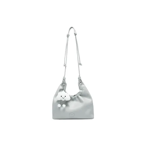 MEXICAN Polyurethane Leather Shoulder Bag Crossbody Bag Medium Size Women's Gray Blue/Gray White/Cherry Blossom Pink