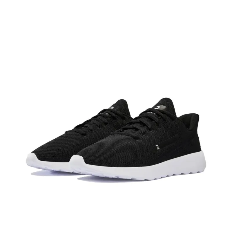 DECATHLON Kalenji Cushioned Slip Resistant Low Top Casual Shoes Men's Black-2