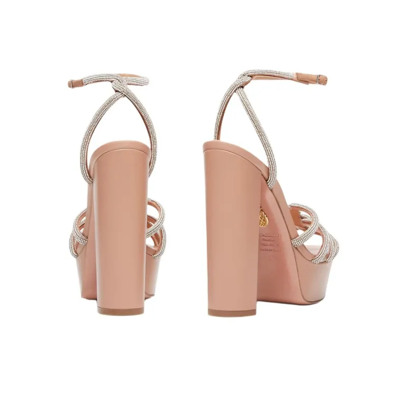 AQUAZZURA Moondust Strap Sandals 14cm Women's Pink-3