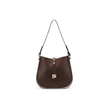 Teenie Weenie PU Tote Bag, Shopping Bag, Shoulder Bag Women's Brown