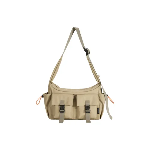 BAGSMART Nylon Crossbody Bags Shoulder Bags Unisex Khaki/Ecru/Black