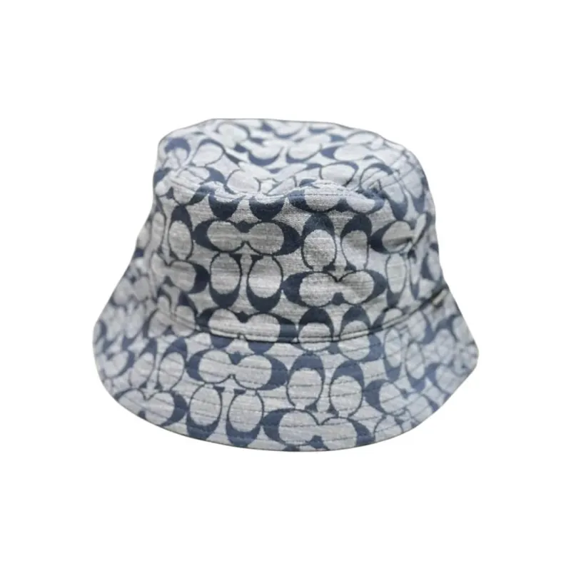 COACH Cotton Bucket Hats Women's Blue-0