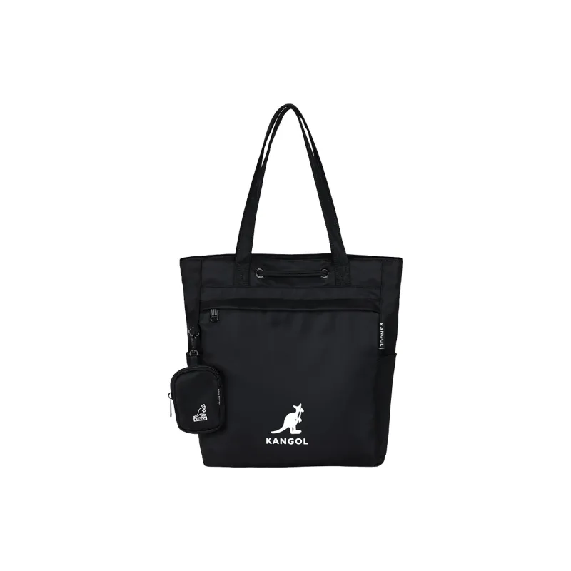 KANGOL Fabric Tote Bag Commuter Bag Handbag Shoulder Bag Unisex Khaki/Black/Ivory/Peach Pink/Military Green/Dark Blue-6