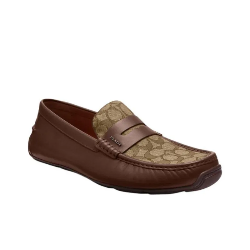 COACH Liam Driver Loafers Men's Brown-2