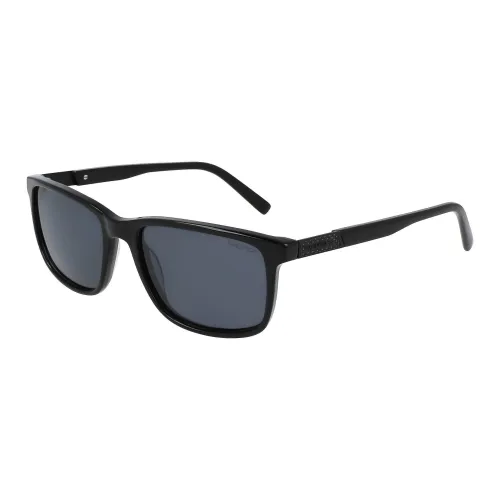 NAUTICA Plastic Rectangular Sunglasses Unisex Black