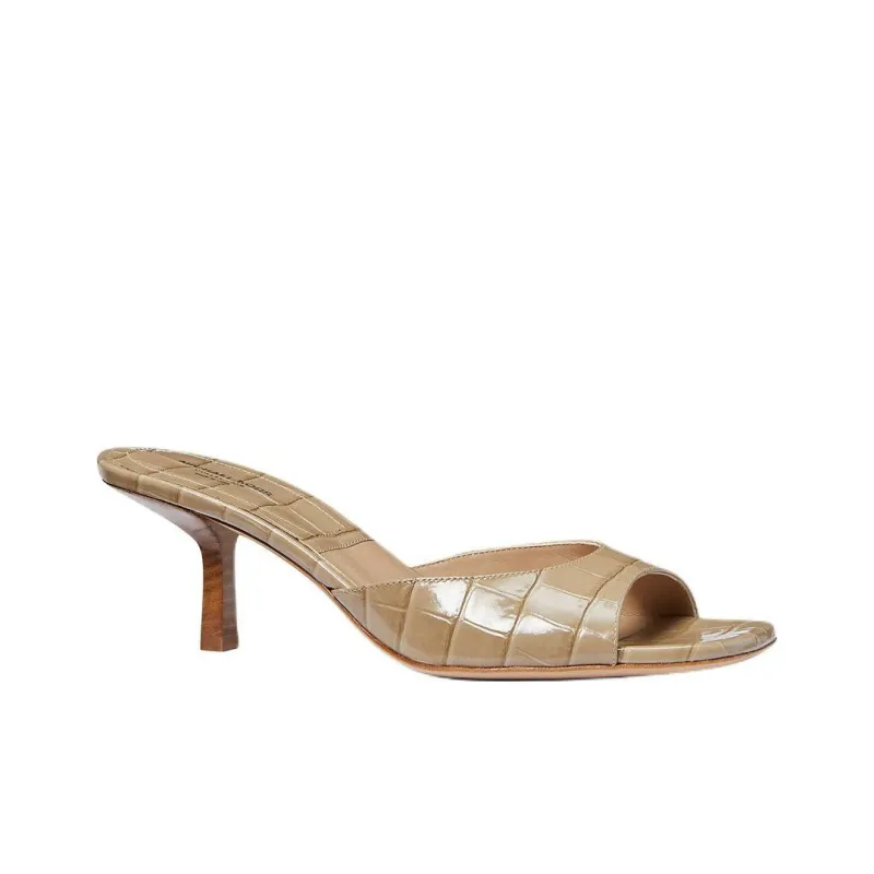 MICHAEL KORS Anita Slide Slippers 6cm Women's Brown-2