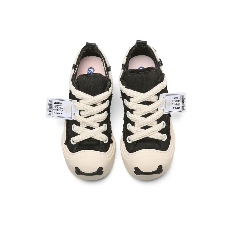 Q-AND Wrapping Anti-Slip Shock-Absorbing And Wear-Resistant Low-Top Skateboard Shoes Unisex-21