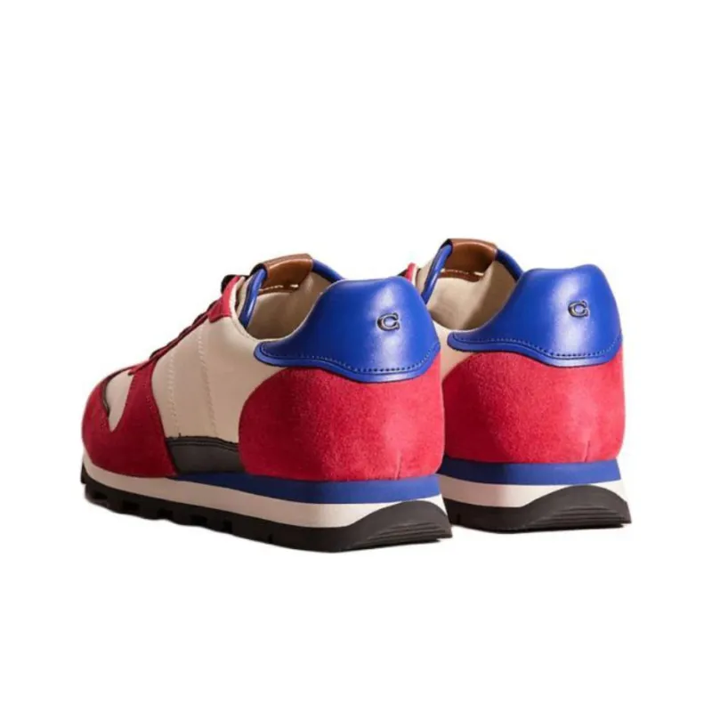 COACH C118 Runner Low-Top Casual Shoes Men's Red Blue-3