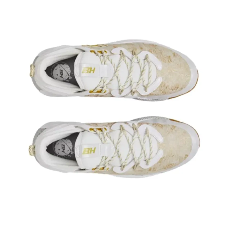 Under Armour Harper 8 Low St White Metallic Gold-2
