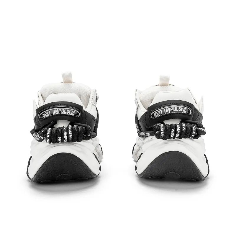 NEXT IMPULSIVE Dissolve Collection Low Top Stylish Skateboarding Shoes Unisex Black White-4