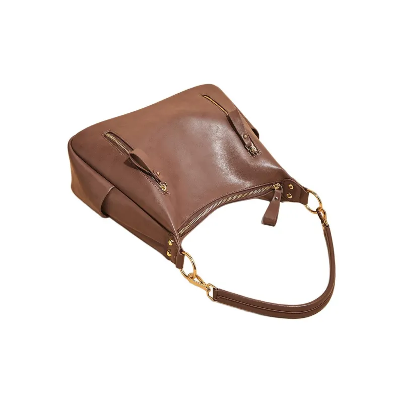 Marino Orlandi Cow Split Leather Bonded Synthetic Leather Shoulder Bag Regular Women's-8