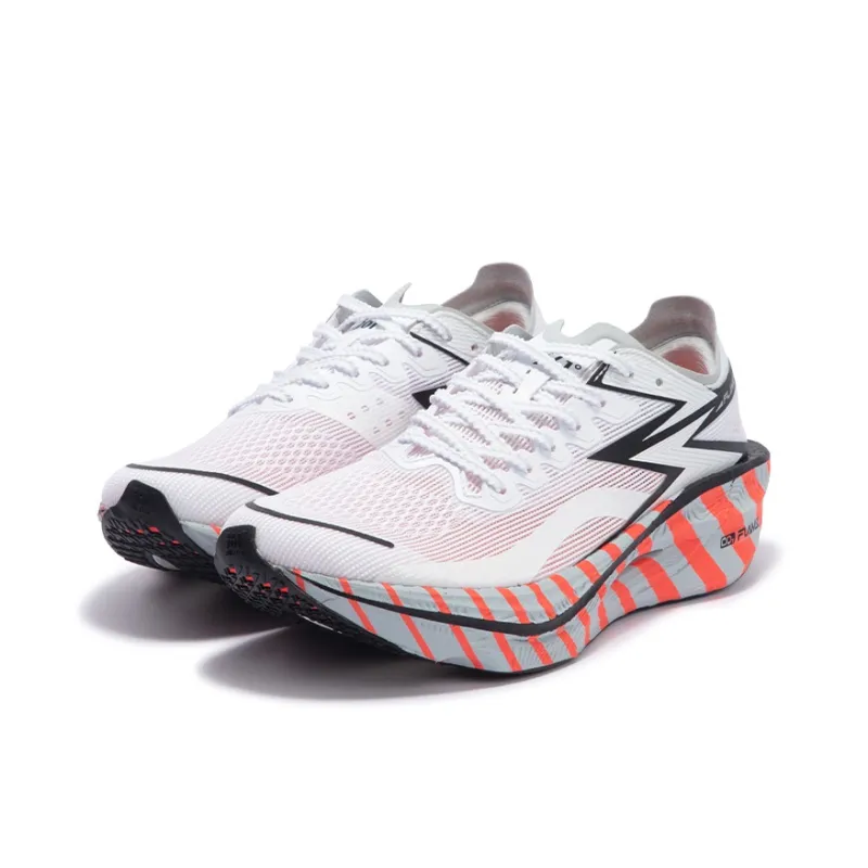 361° Fly Burn 3 Cushioning Anti-Slip Wear-Resistant Breathability Low-Top Running Shoes Unisex Fluorescent Red-Orange-2