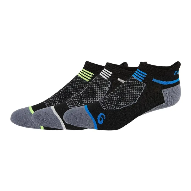 Asics Intensity Single Tab 2.0 Ankle Socks Unisex 3 Pack Black-0